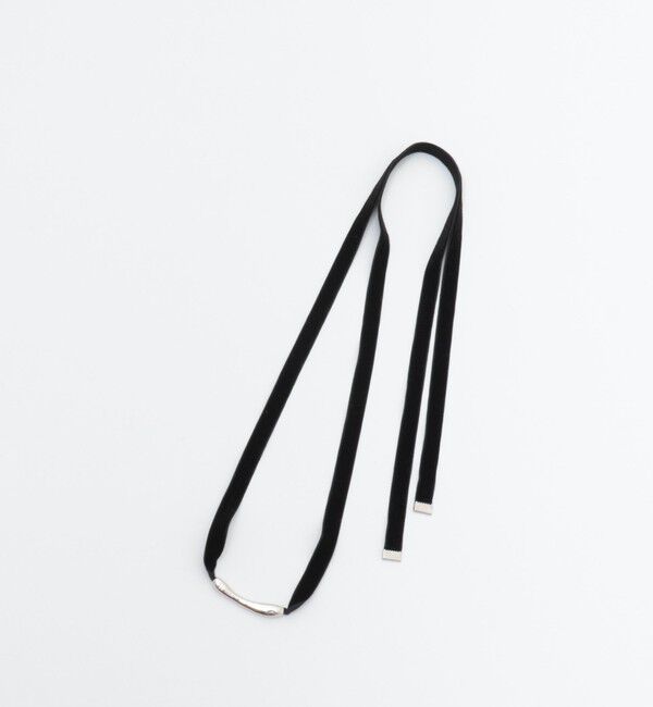 NOLLEY'S「ベロアリボンネックレス」|ネックレス|シルバー