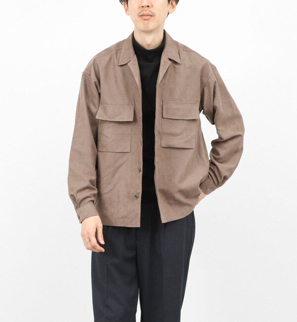 NOLLEY'S goodman「ポリスエード シャツブルゾン 25AW」|ブルゾン・スタジャン|