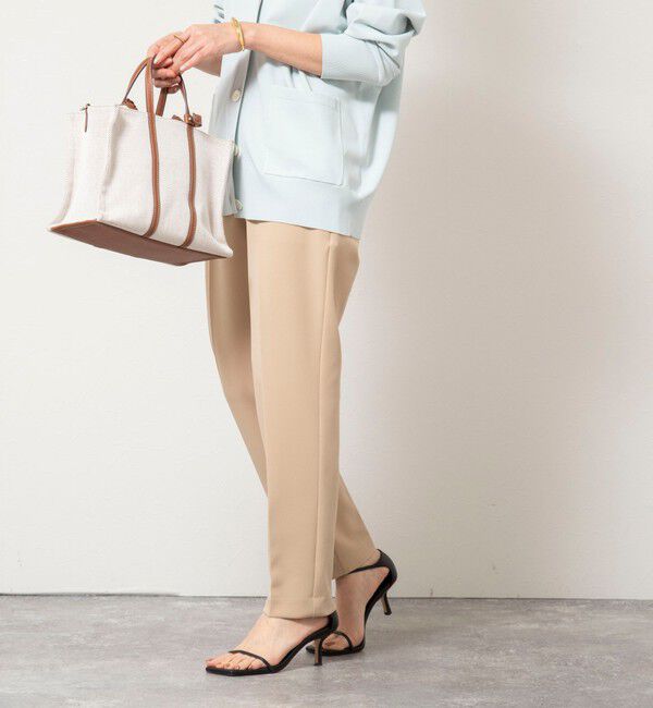 NOLLEY'S sophi「《セットアップ対応》ウォッシャブルWクロス2WAYストレッチテーパードパンツ」|その他|