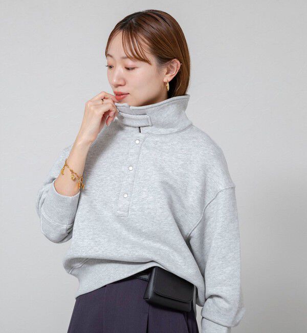 MAQWEL「【MAQWEL/マクウェル】ウォッシャブルスタンドネックスウェット」|スウェット・ジャージ|