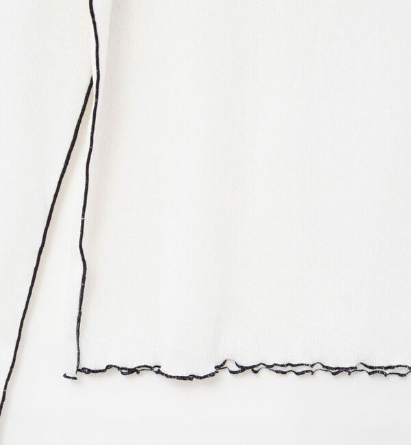 NOLLEY'S「ウォッシャブルドライテレコメロー配色プルオーバー」|Tシャツ・カットソー|