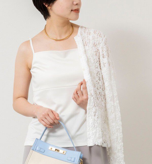 NOLLEY'S sophi「ウォッシャブルアジャスター付サテンスムースキャミ」|キャミソール|エクリュ
