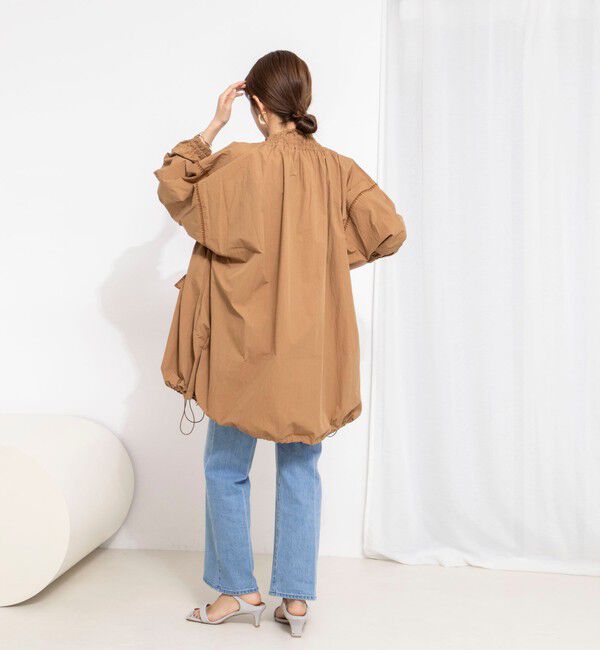 NOLLEY'S「【MARILYN MOON/マリリーンムーン】ウォッシャブルシャーリングギャザーブルゾン」|ブルゾン・スタジャン|