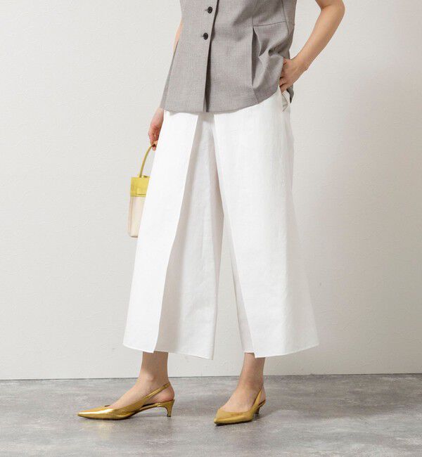 NOLLEY'S sophi「LINEN ROLLED PANTS」|その他|オフホワイト