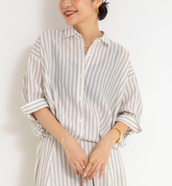 NOLLEY'S「ドロストシャツ」|シャツ・ブラウス|ホワイト系4