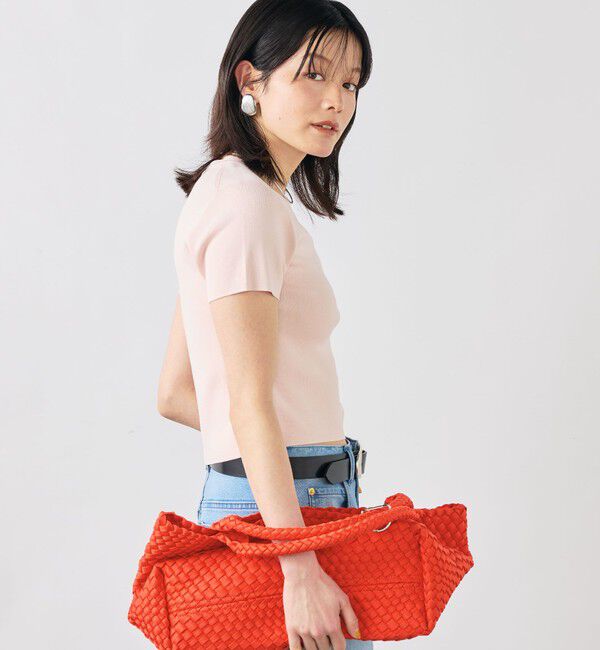 NOLLEY'S sophi「《手洗い可能/アンサンブル対応》マルチファンクション総針半袖プルオーバー」|ニット・セーター|