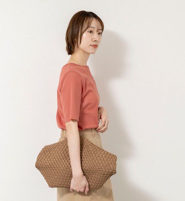 NOLLEY'S「ウォッシャブルコットンチュールバックヘンリー2WAYプルオーバー」|Tシャツ・カットソー|