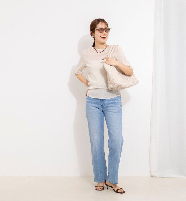 NOLLEY'S「ウォッシャブルコットンチュールバックヘンリー2WAYプルオーバー」|Tシャツ・カットソー|