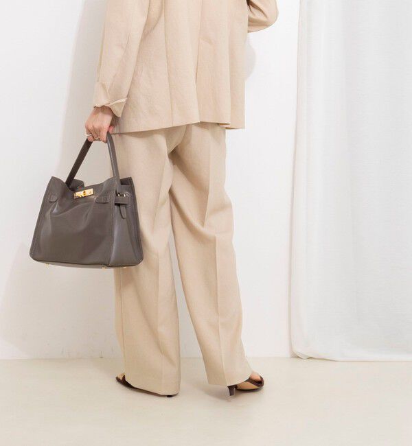 NOLLEY'S「《セットアップ対応》ウォッシャブルストレッチツイル愛されセミワイドパンツ」|その他|