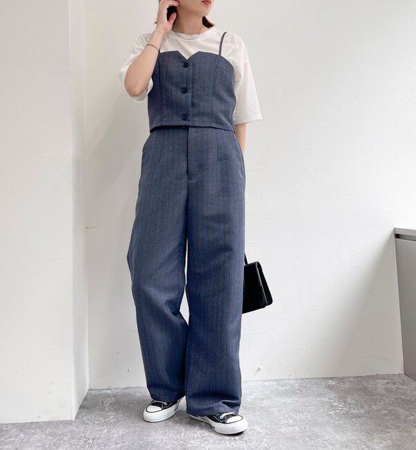 fredy emue「ヘリンボーンキャミビスチェ」|キャミソール|