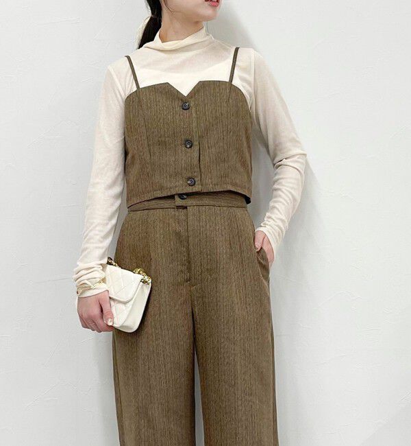 fredy emue「ヘリンボーンキャミビスチェ」|キャミソール|