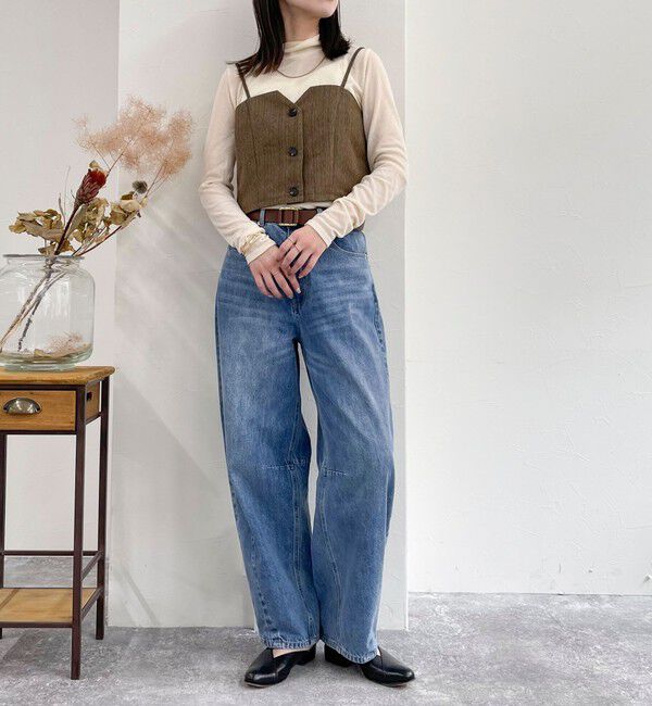 fredy emue「ヘリンボーンキャミビスチェ」|キャミソール|