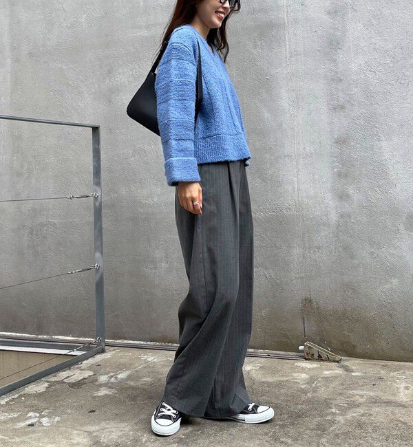 fredy emue「ブークレニットVネックプルオーバー」|ニット・セーター|