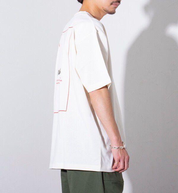 GLOSTER「【NANGA&times;GLOSTER】別注 ワンポイントロゴ刺繍 バックプリントTシャツ」|Tシャツ・カットソー|