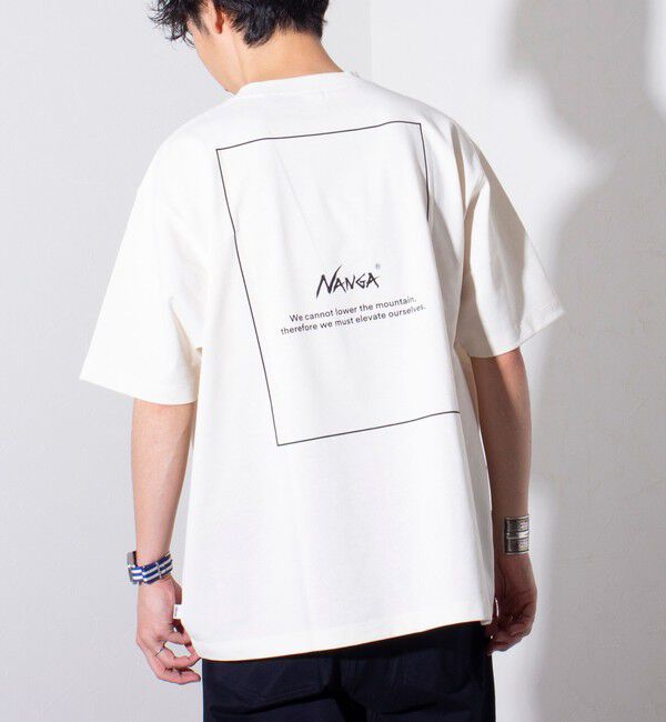 GLOSTER「【NANGA&times;GLOSTER】別注 ワンポイントロゴ刺繍 バックプリントTシャツ」|Tシャツ・カットソー|