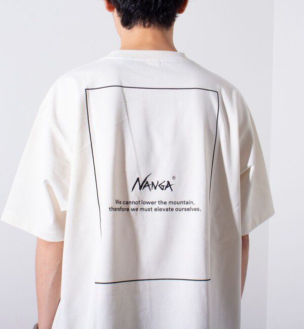 GLOSTER「【NANGA&times;GLOSTER】別注 ワンポイントロゴ刺繍 バックプリントTシャツ」|Tシャツ・カットソー|