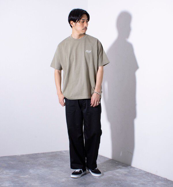 GLOSTER「【NANGA&times;GLOSTER】別注 ワンポイントロゴ刺繍 バックプリントTシャツ」|Tシャツ・カットソー|