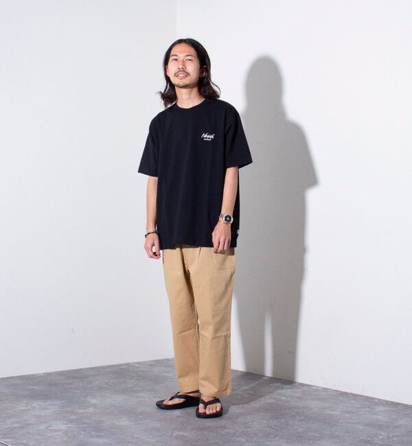 GLOSTER「【NANGA&times;GLOSTER】別注 ワンポイントロゴ刺繍 バックプリントTシャツ」|Tシャツ・カットソー|