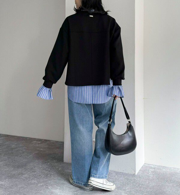 fredy emue「袖フレアストライプシャツ」|シャツ・ブラウス|