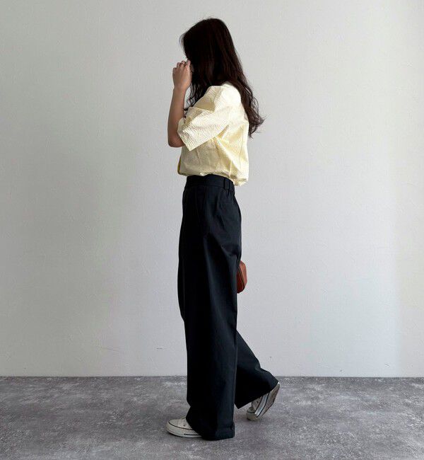 fredy emue「【低身長サイズ34有り】チノタックパンツ」|チノ|