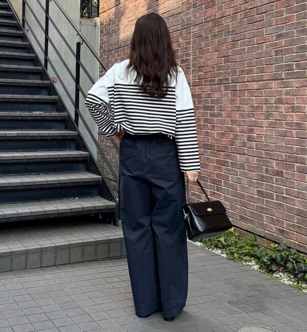 fredy emue「【低身長サイズ34有り】チノタックパンツ」|チノ|