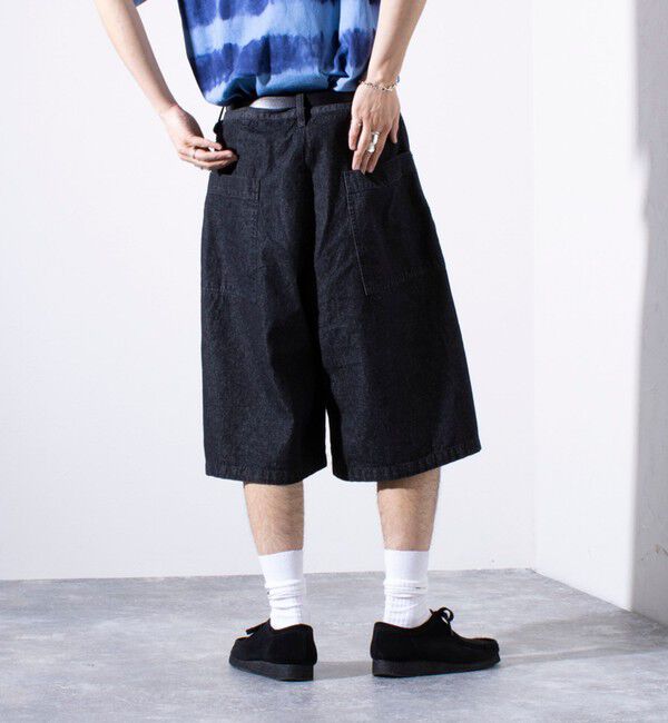 GLOSTER「【GLOSTER/グロスター】8オンスデニム ワイドショートパンツ ハーフパンツ」|その他|
