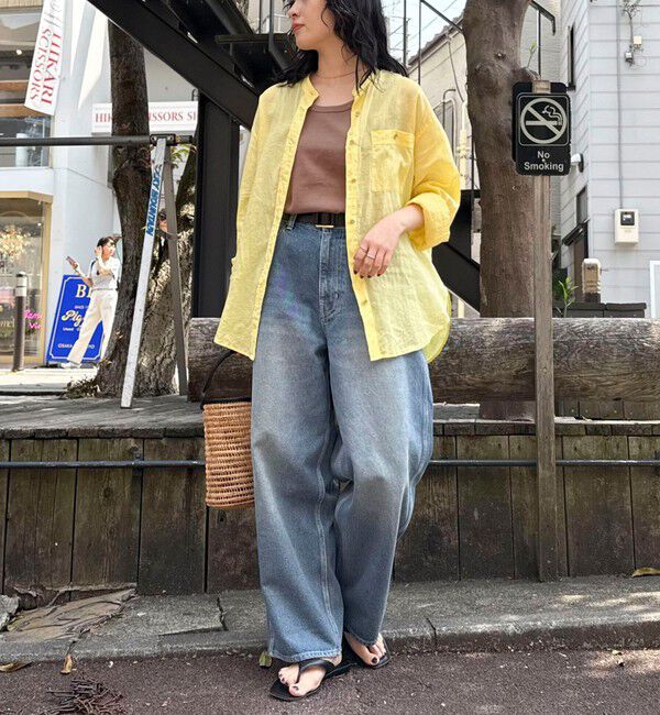 fredy emue「ラミーバンドカラーシャツ」|シャツ・ブラウス|