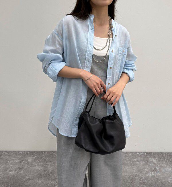 fredy emue「ラミーバンドカラーシャツ」|シャツ・ブラウス|