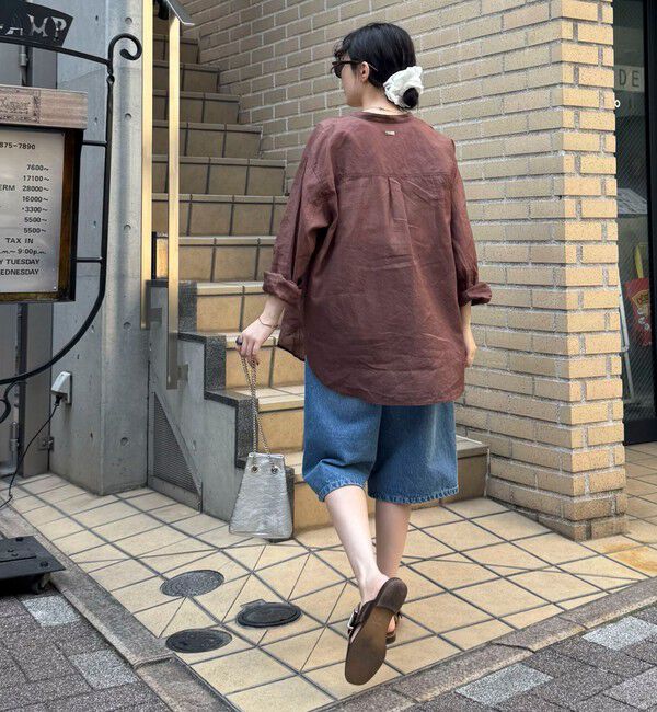 fredy emue「ラミーバンドカラーシャツ」|シャツ・ブラウス|