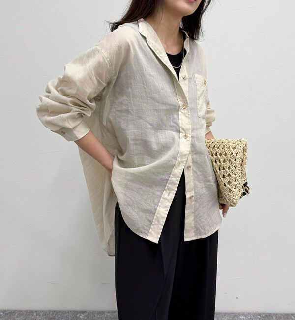 fredy emue「ラミーバンドカラーシャツ」|シャツ・ブラウス|