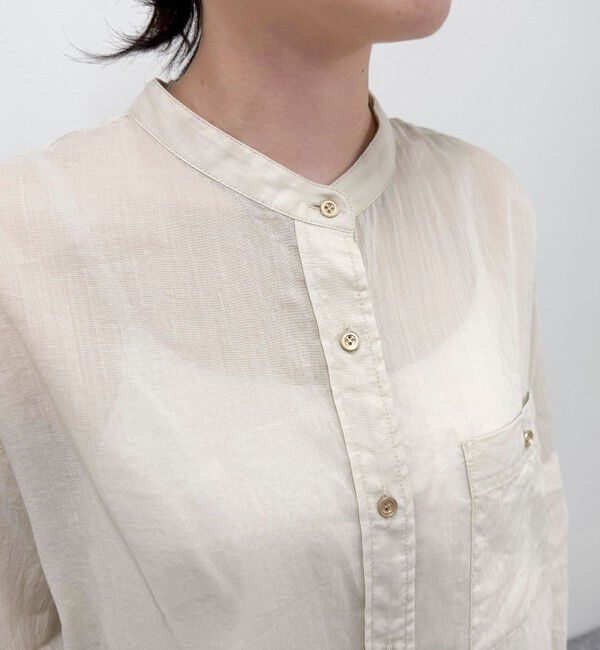 fredy emue「ラミーバンドカラーシャツ」|シャツ・ブラウス|