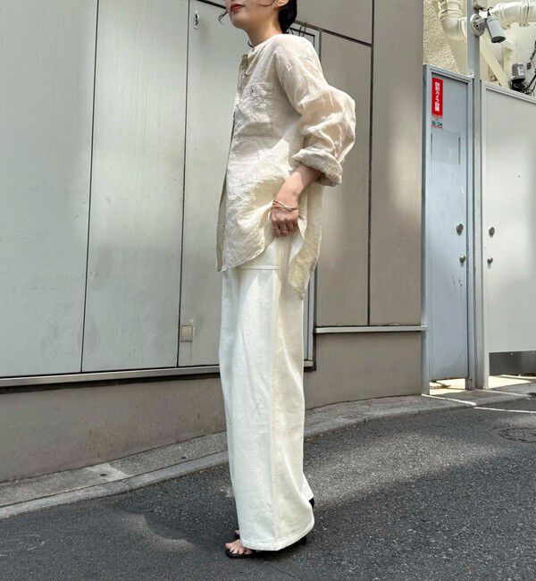 fredy emue「ラミーバンドカラーシャツ」|シャツ・ブラウス|