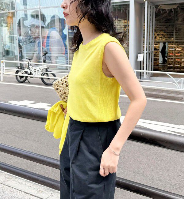 fredy emue「リネン混ノースリーブニットプルオーバー」|タンクトップ|