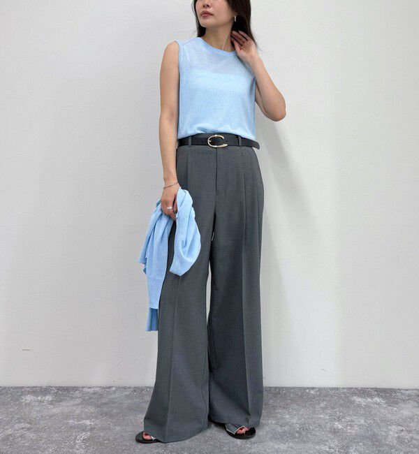 fredy emue「リネン混ノースリーブニットプルオーバー」|タンクトップ|