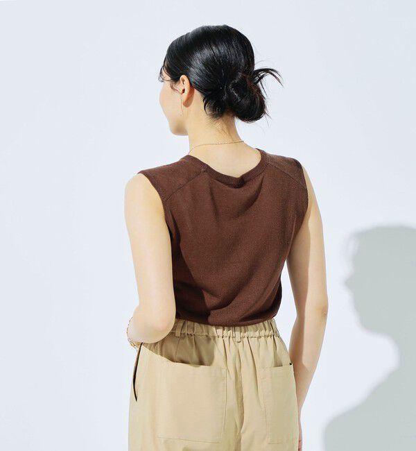fredy emue「リネン混ノースリーブニットプルオーバー」|タンクトップ|