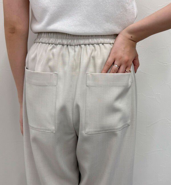 fredy emue「【低身長サイズ34有り】ドライポリイージーセミワイドパンツ」|チノ|