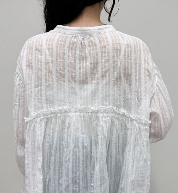 fredy emue「コットンギャザーオーバーブラウス」|シャツ・ブラウス|