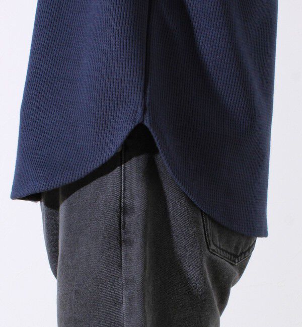 GLOSTER「【レイヤードに最適】【GEVACO】ワッフル素材ロングスリーブTシャツ」|Tシャツ・カットソー|