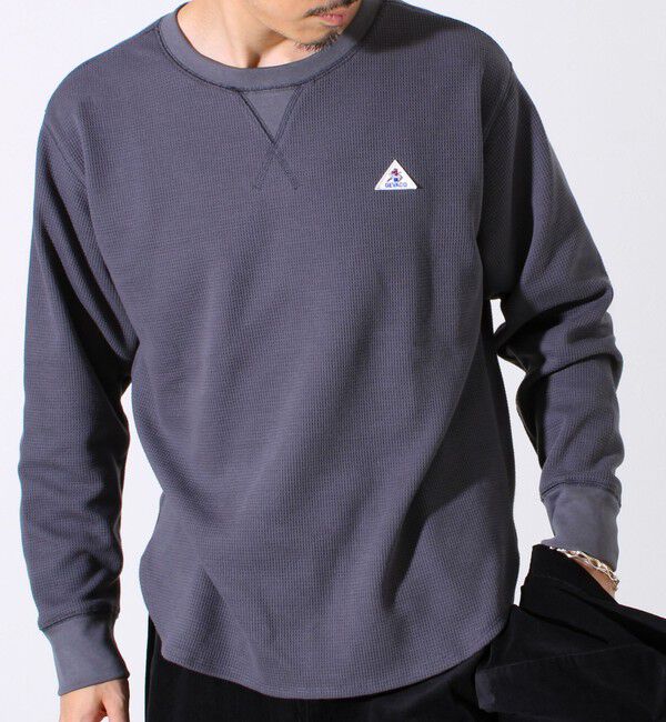 GLOSTER「【レイヤードに最適】【GEVACO】ワッフル素材ロングスリーブTシャツ」|Tシャツ・カットソー|