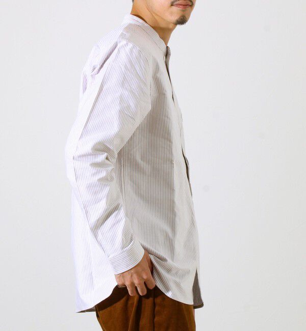 GLOSTER「【シーズンレス】【GEVACO】オックスバンドカラーシャツ」|シャツ・ブラウス|