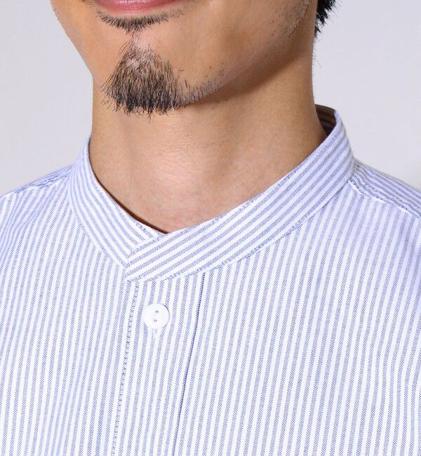 GLOSTER「【シーズンレス】【GEVACO】オックスバンドカラーシャツ」|シャツ・ブラウス|