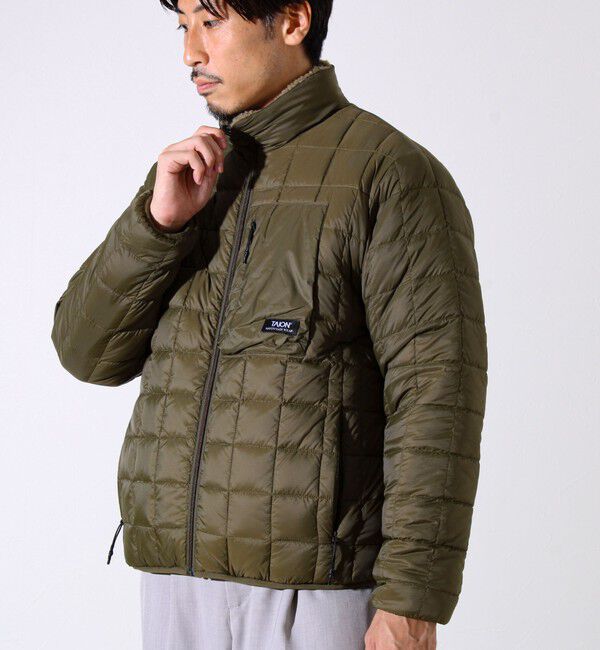 GLOSTER「【2WAYで着回せる】【UNISEX】GLOSTER配色別注 TAIONボア&times;ダウンブルゾン」|ダウン|