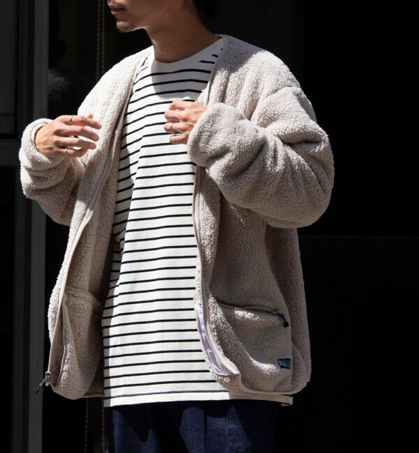 GLOSTER「【Franklin Climbing】カスケード シェルパフリースカーディガン」|カーディガン|