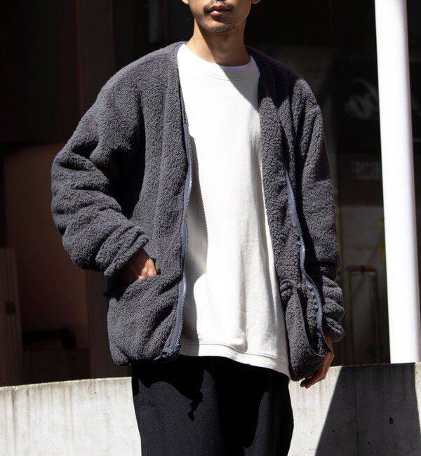 GLOSTER「【Franklin Climbing】カスケード シェルパフリースカーディガン」|カーディガン|