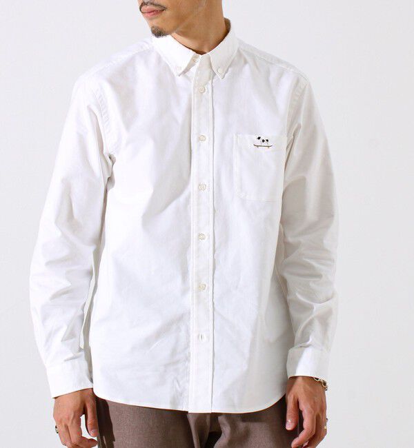 GLOSTER「【定番&times;遊び心】フレブル刺繍BDシャツ 無地/クレイジーパターン」|シャツ・ブラウス|