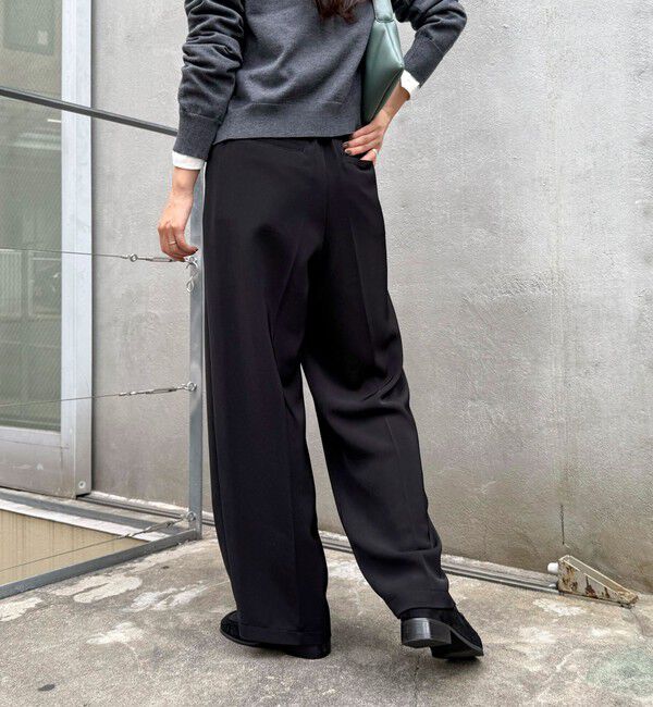 fredy emue「【人気商品の新型】とろみwarmタックスラックス」|スラックス|