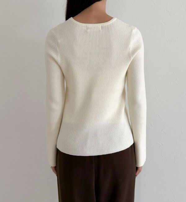 fredy emue「袖スリットリブニットプルオーバー」|ニット・セーター|