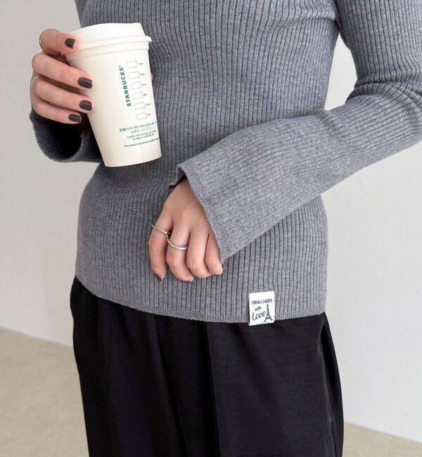 fredy emue「袖スリットリブニットプルオーバー」|ニット・セーター|