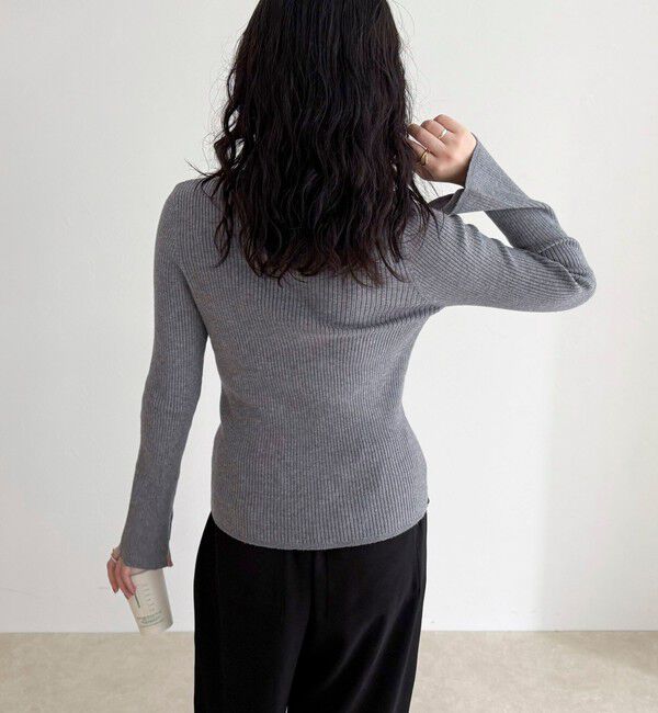 fredy emue「袖スリットリブニットプルオーバー」|ニット・セーター|