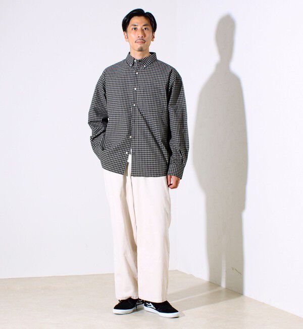 GLOSTER「【シャツ＋Tシャツの2点セット】TC平織 小柄チェックアンサンブル」|シャツ・ブラウス|